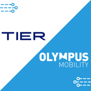 TIER Mobility in de mobiliteitsapp van Olympus Mobility.