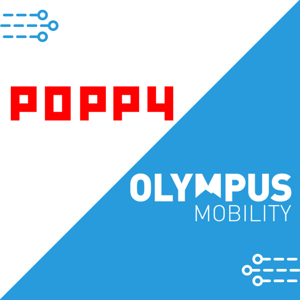 Poppy in de app van Olympus Mobility. Eén app, nog meer mobiliteit. 