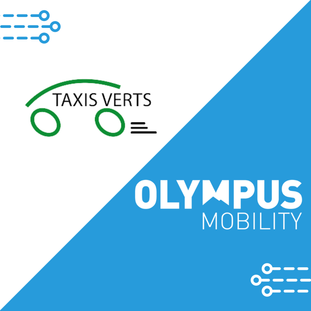 Taxis Verts in de app van Olympus Mobility.