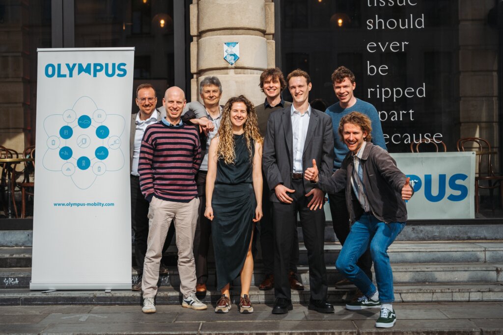 Een deel van het team van Olympus Mobility op Mobility Talks