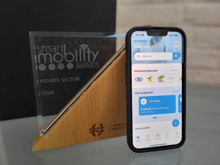 Eerste Smart Mobility Award, samen met de Olympus Mobility app