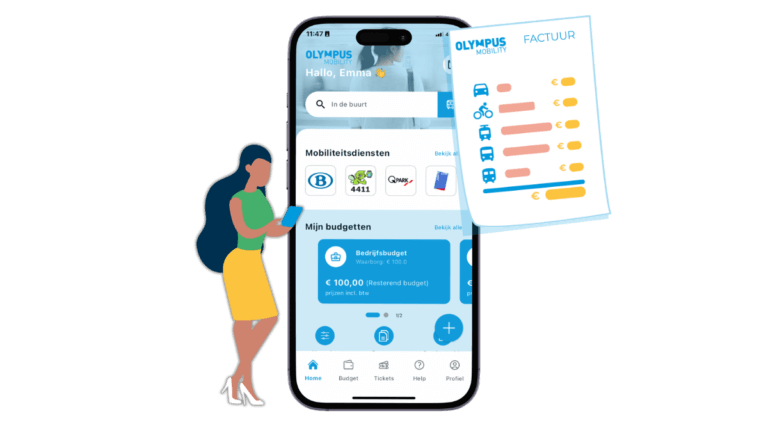 Olympus-app die alle mobiliteitskosten op één factuur bundelt voor je gemak