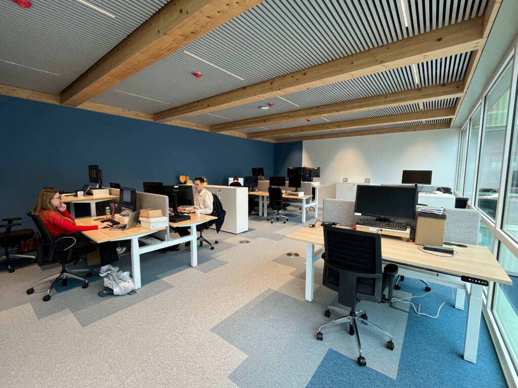 Open office van het team